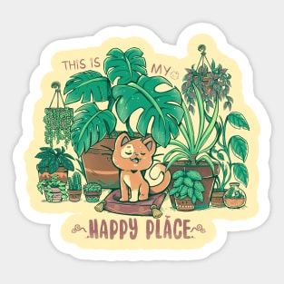 In my Happy Place Sticker
